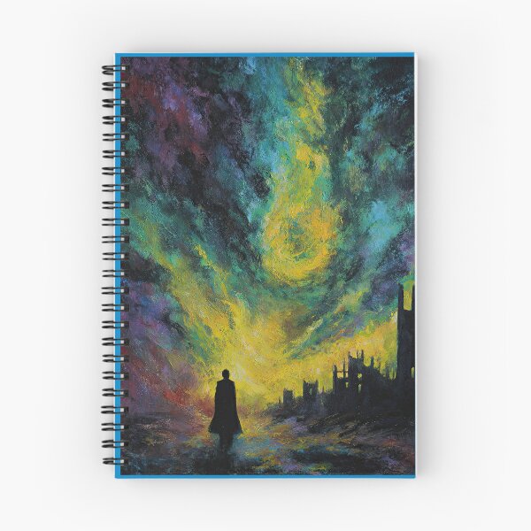 Item preview, Wanderer Under a Swirling Celestial Sky. designed and sold by Piotrek0001.