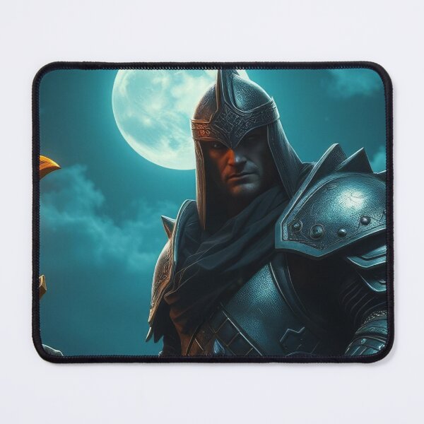 Item preview, Hero with Magical Golden Axe – Fantasy Illustration designed and sold by DkPINTEREST.