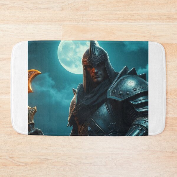 Item preview,  Hero with Magical Golden Axe – Fantasy Illustration designed and sold by DkPINTEREST.
