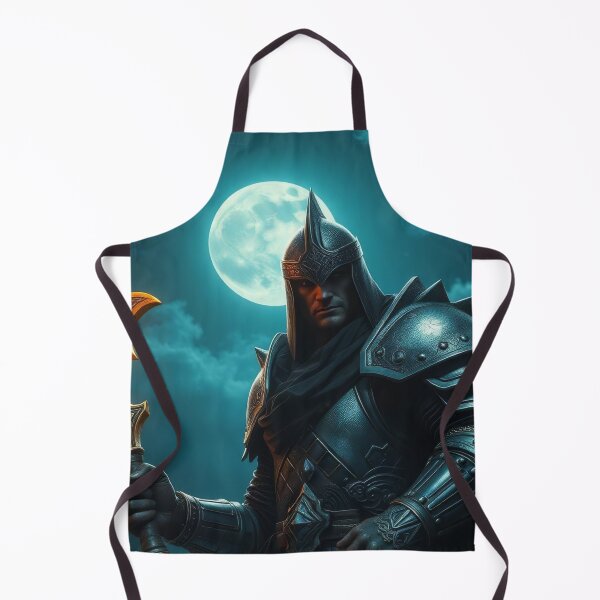 Item preview, Hero with Magical Golden Axe – Fantasy Illustration designed and sold by DkPINTEREST.