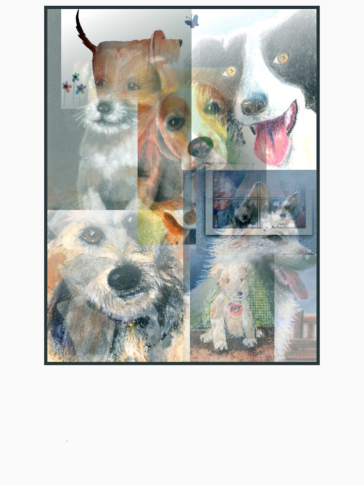 dog collage shirt