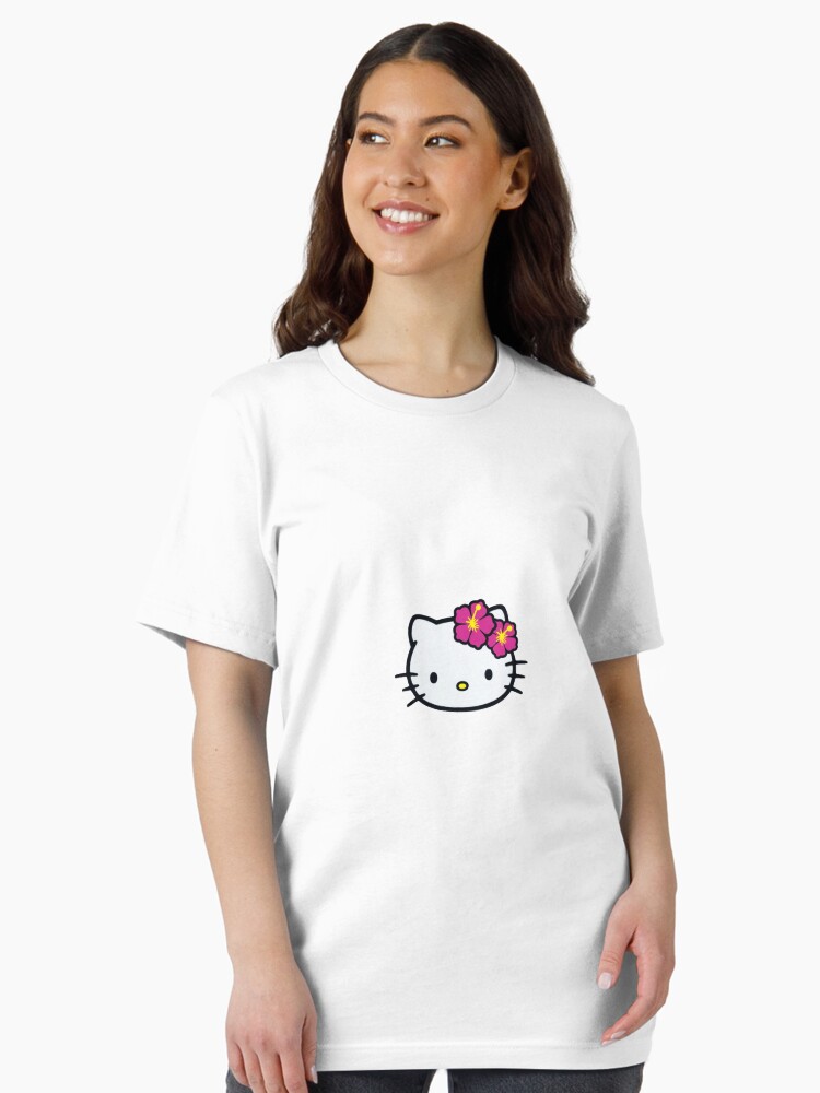 Hello Kitty with Hibiscus Flowers Essential T-Shirt