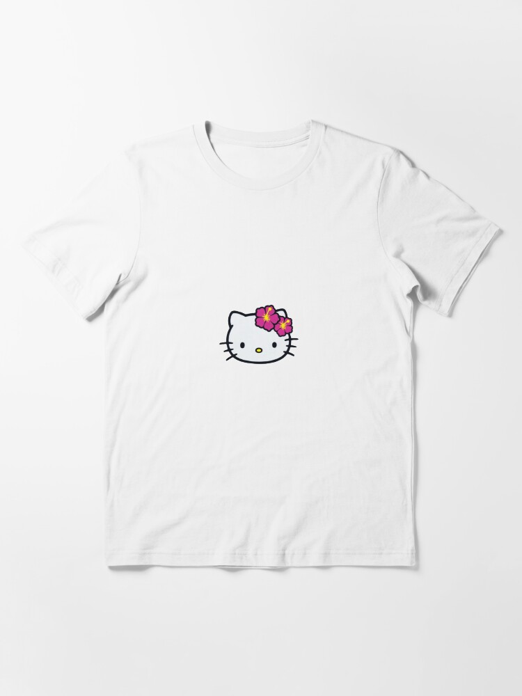 Hello Kitty with Hibiscus Flowers Essential T-Shirt