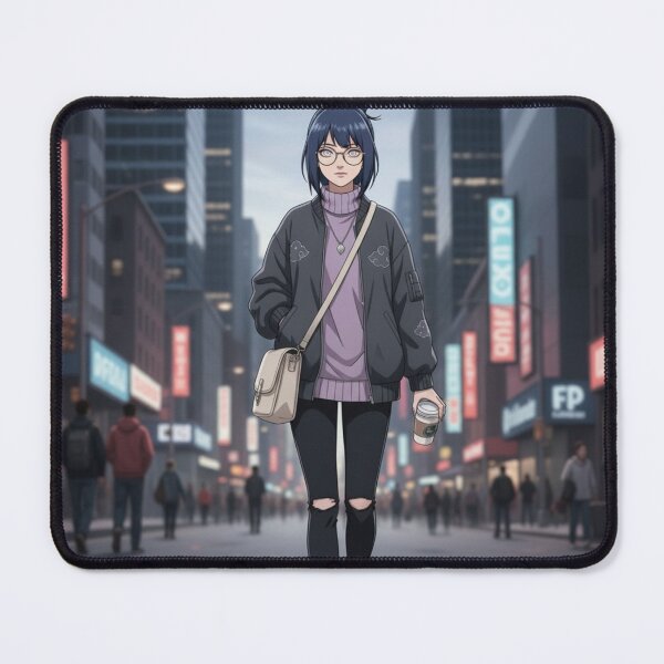 Item preview, Anime Girl City Walk Fashion Modern Hinata designed and sold by DeeNewcastle.