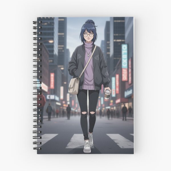 Item preview, Anime Girl City Walk Fashion Modern Hinata designed and sold by DeeNewcastle.