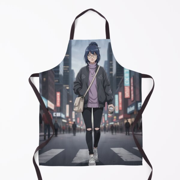 Item preview, Anime Girl City Walk Fashion Modern Hinata designed and sold by DeeNewcastle.