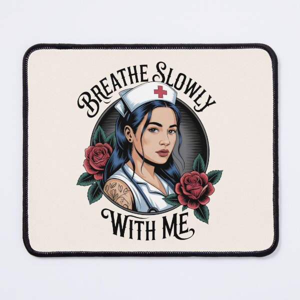 Item preview, Mystical Nurse Surrounded by Roses and Elegant Text designed and sold by SplashTastic.