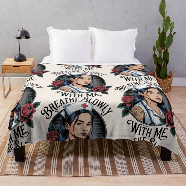 Item preview, Mystical Nurse Surrounded by Roses and Elegant Text designed and sold by SplashTastic.