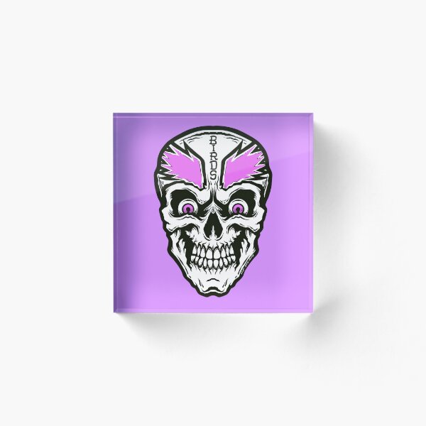 Item preview, Calavera de águilas locas de color rosa designed and sold by EDLFDESIGNS.