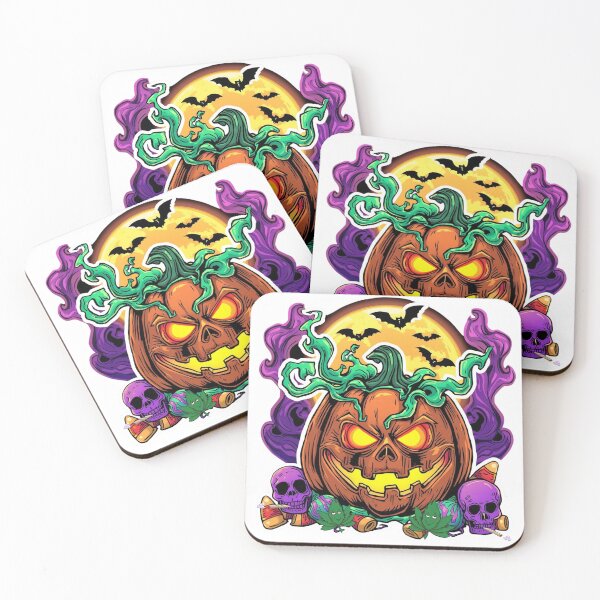 Item preview, Trippy Zombie Pumpkin – Creepy Cute Psychedelic Halloween Sticker  "Glow, giggle, and get spooky—this pumpkin’s high on Halloween vibes!"   designed and sold by Rebel Fusion.