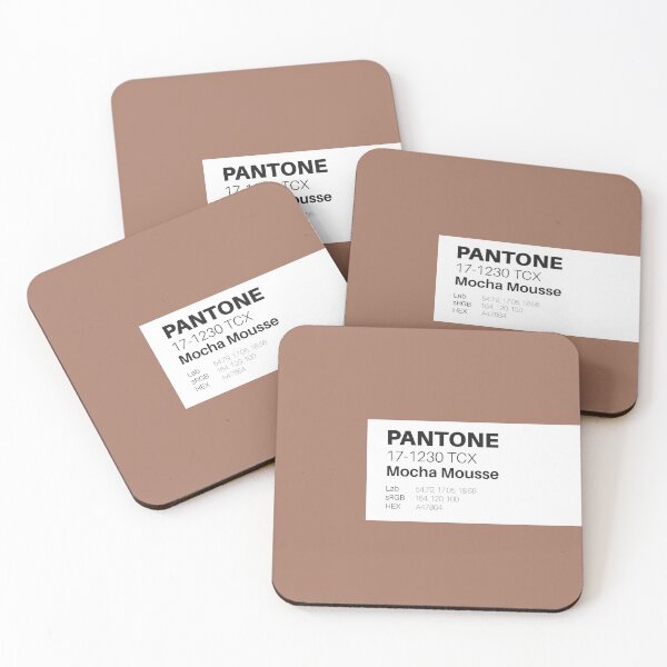Item preview, Mocha Mousse Brown Minimalist Color Swatch designed and sold by NicolaZhukov.