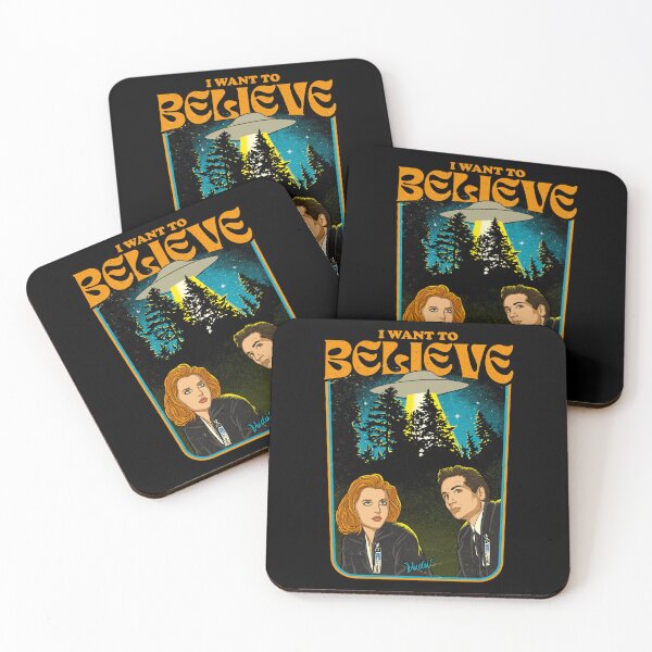 Item preview, I Want to Believe – X-Files Retro Mystery Art designed and sold by Vudu! ⚡ Studio.