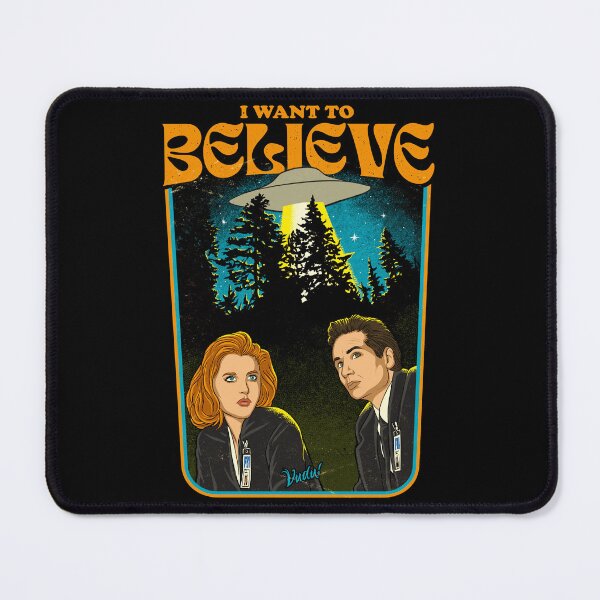 Item preview, I Want to Believe – X-Files Retro Mystery Art designed and sold by Vudu! ⚡ Studio.