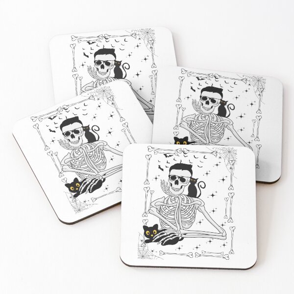 Item preview, Relaxed Skeleton with Sunglasses and Halloween Vibes designed and sold by MoodsDesigns.