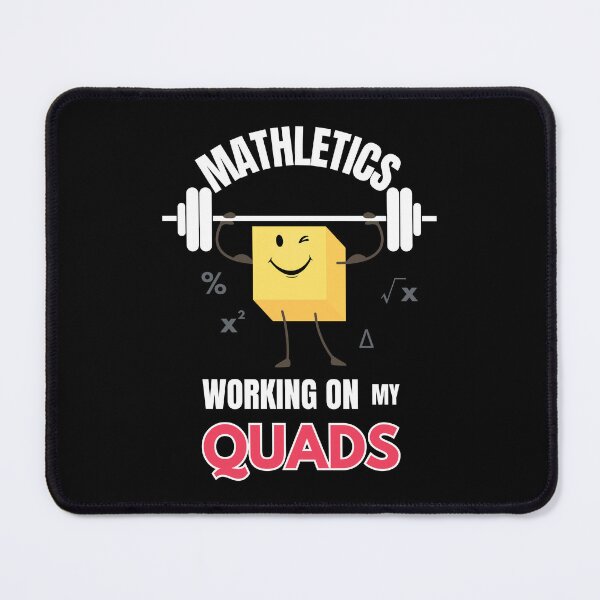 Item preview, Mathletics Working on My Quads Funny Gift for Math Nerds and Fitness Fans designed and sold by MoodInInk.