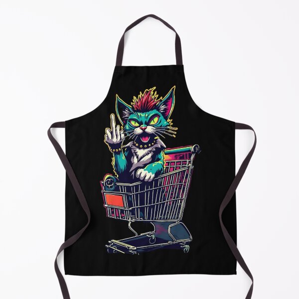 Item preview, Cat Middle Finger Punk Cat Rebel designed and sold by Uglyandcute.