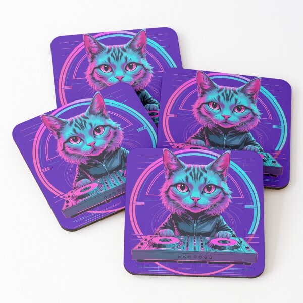 Item preview, Cat DJ Pop Art designed and sold by BrandedStudios.