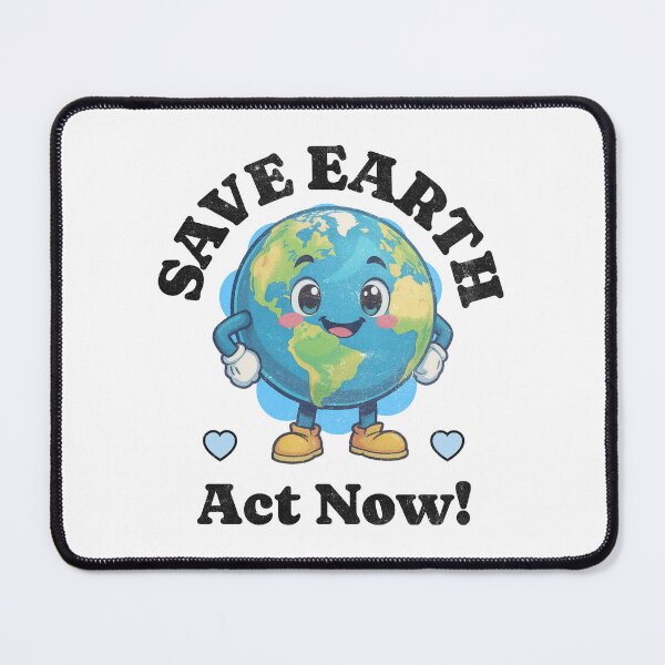 Item preview, Save Earth, Act Now! designed and sold by Vision Crafted.