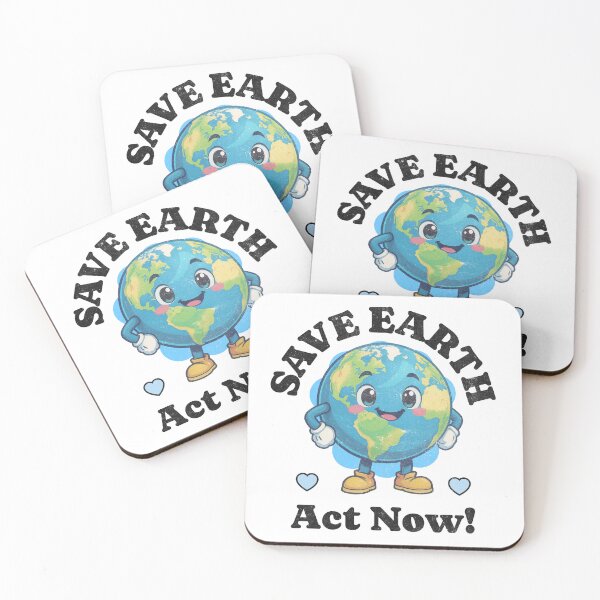 Item preview, Save Earth, Act Now! designed and sold by Vision Crafted.