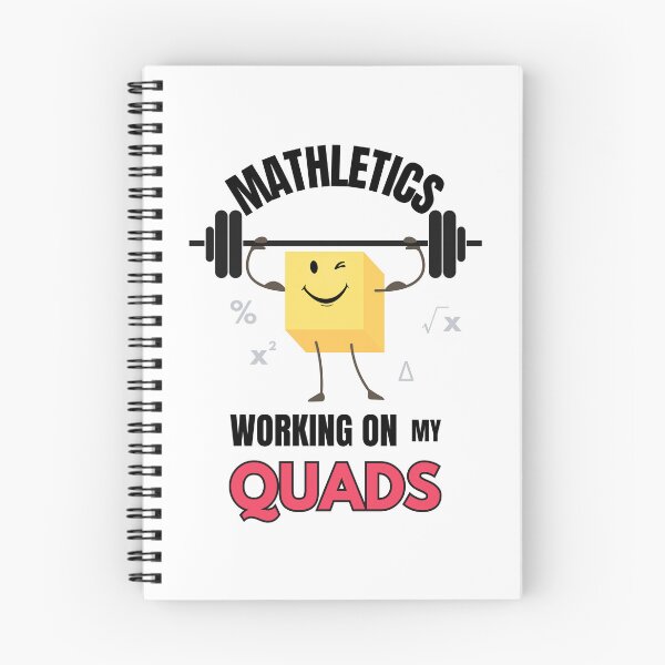 Item preview, Mathletics Working on My Quads Funny Gift for Math Nerds and Fitness Fans designed and sold by MoodInInk.