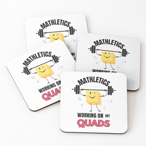 Item preview, Mathletics Working on My Quads Funny Gift for Math Nerds and Fitness Fans designed and sold by MoodInInk.
