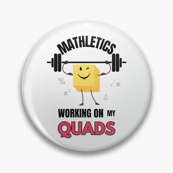 Item preview, Mathletics Working on My Quads Funny Gift for Math Nerds and Fitness Fans designed and sold by MoodInInk.