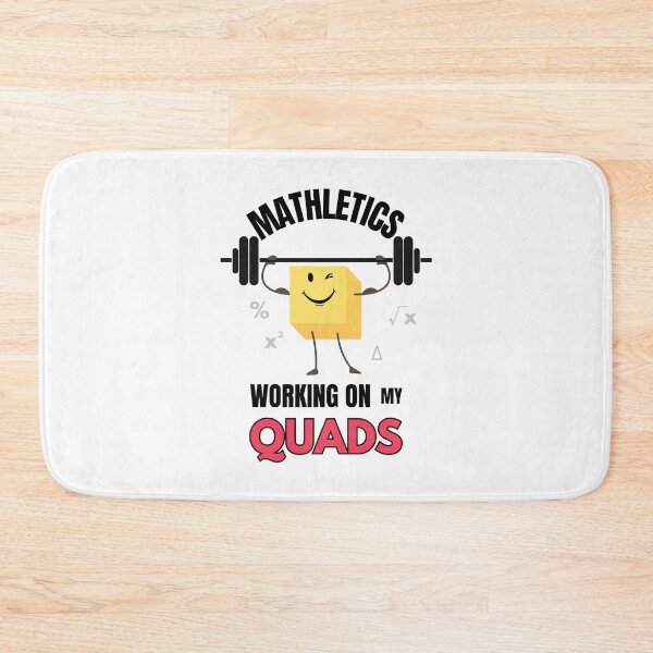 Item preview, Mathletics Working on My Quads Funny Gift for Math Nerds and Fitness Fans designed and sold by MoodInInk.