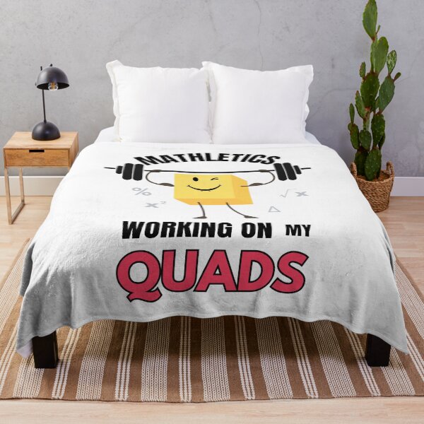 Item preview, Mathletics Working on My Quads Funny Gift for Math Nerds and Fitness Fans designed and sold by MoodInInk.