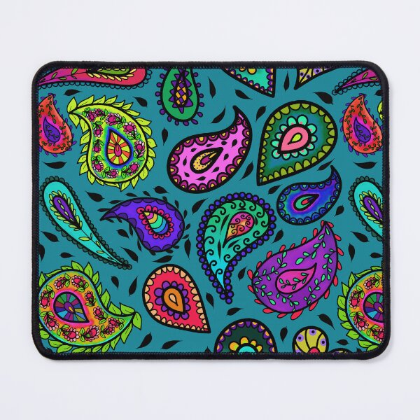 Item preview, Aqua Adventure Paisley and Multicolor Beautiful Repeating Pattern designed and sold by CheriesArt.