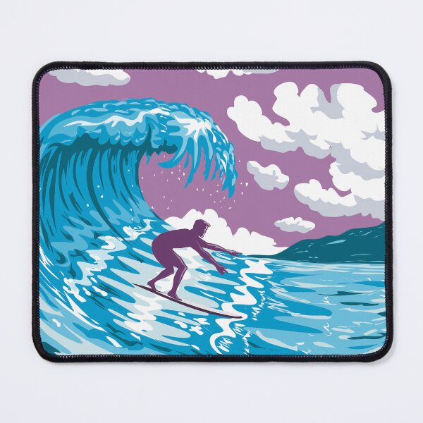 Item preview, Banzai Pipeline Off Ehukai Beach Park Hawaii WPA Poster Art designed and sold by patrimonio.
