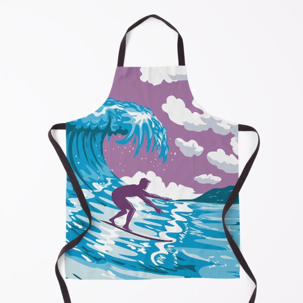 Item preview, Banzai Pipeline Off Ehukai Beach Park Hawaii WPA Poster Art designed and sold by patrimonio.