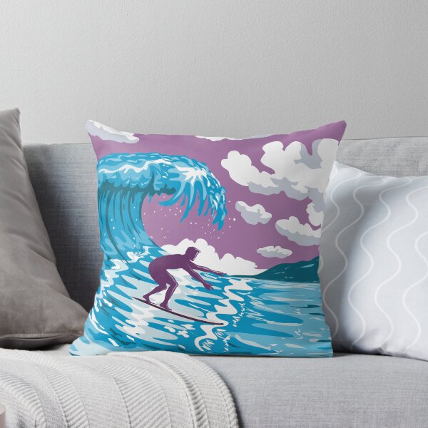 Item preview, Banzai Pipeline Off Ehukai Beach Park Hawaii WPA Poster Art designed and sold by patrimonio.