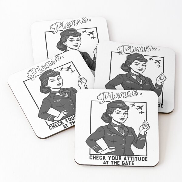 Item preview, Vintage Flight Attendant Shirt, Check Your Attitude at the Gate Tee, Retro Aviation Humor T-Shirt, Funny Airplane Gift designed and sold by CHAKSTYLE.