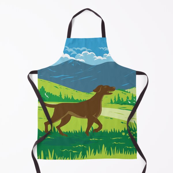 Item preview, English Pointer Dog with Mount Redfield in the Adirondacks New York WPA Poster Art designed and sold by patrimonio.
