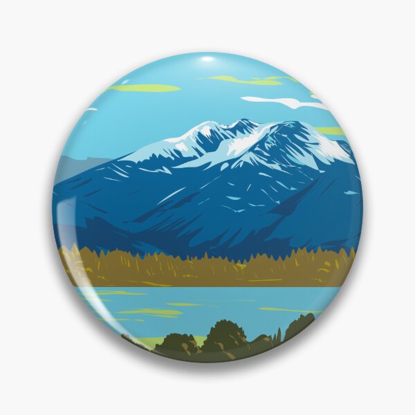 Item preview, Murchison Mountains in Fiordland National Park New Zealand WPA Poster Art designed and sold by patrimonio.