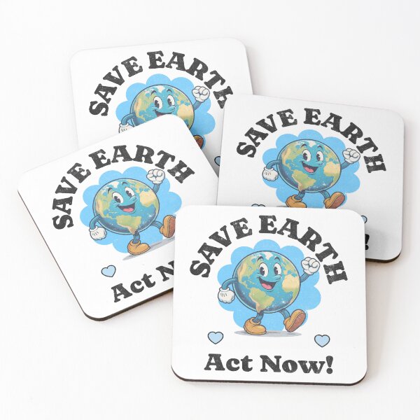 Item preview, Vintage Earth "Save Earth Act Now!" designed and sold by Vision Crafted.