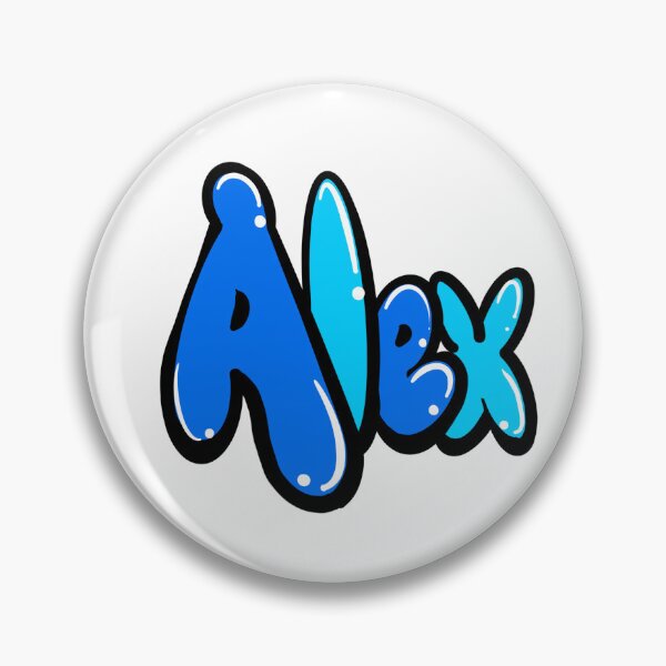 Item preview, Alex Top 100 popular boys and men name Blue graffiti bubble letters Personalized Custom Name gift ideas for Alex designed and sold by Artonmytee.