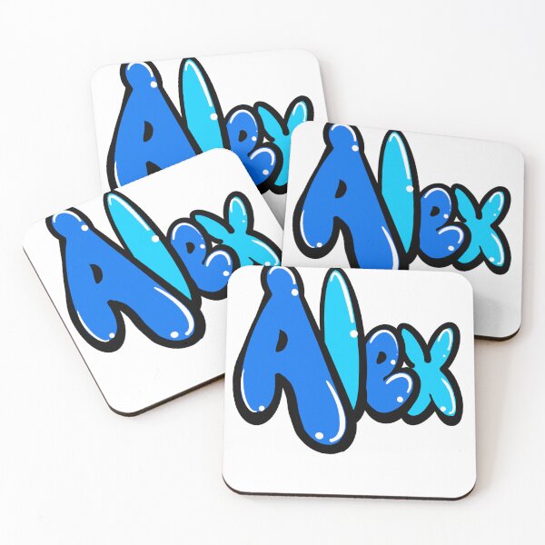 Item preview, Alex Top 100 popular boys and men name Blue graffiti bubble letters Personalized Custom Name gift ideas for Alex designed and sold by Artonmytee.