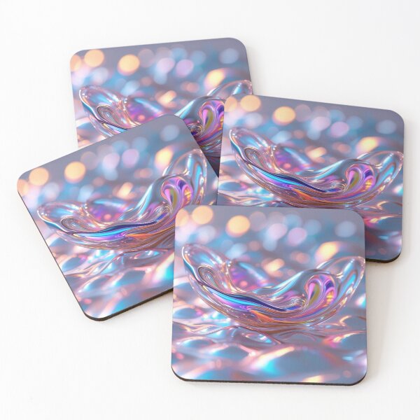Item preview, Fluid Abstract in Multi-Colored Chrome designed and sold by Harmonic_Layers.