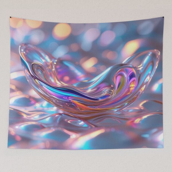 Item preview, Fluid Abstract in Multi-Colored Chrome designed and sold by Harmonic_Layers.