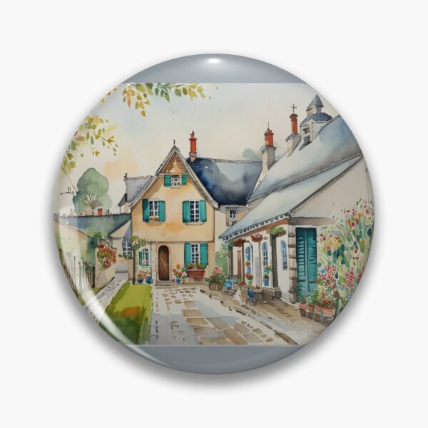 Item preview, Guildhall Totnes2（watercolour + AI） designed and sold by artsmeow.