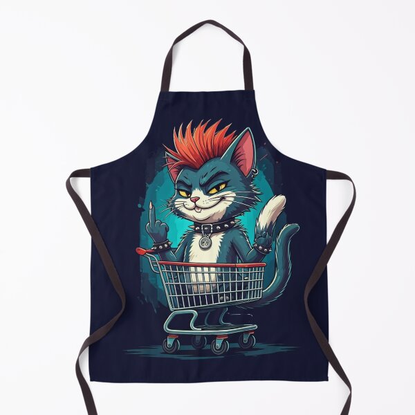 Item preview, Cat Middle Finger Punk Cat Rebel designed and sold by Uglyandcute.