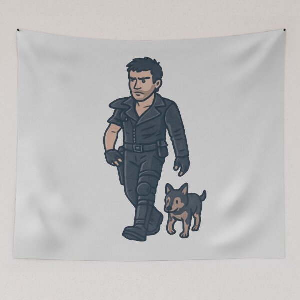 Item preview,  Max's Little Scrappers - Max Rockatansky and Dog designed and sold by CleverCulture.
