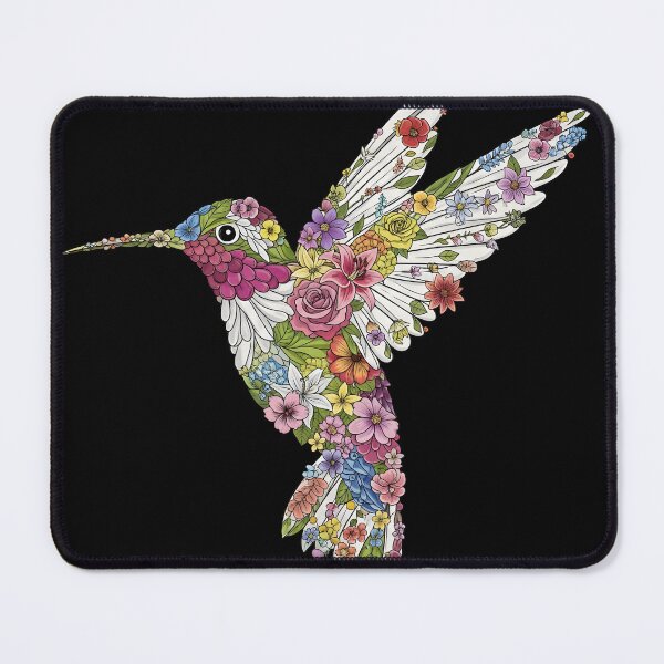 Item preview, Floral Hummingbird – Botanical Illustration in Organic Style designed and sold by AV.