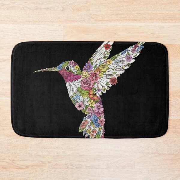 Item preview, Floral Hummingbird – Botanical Illustration in Organic Style designed and sold by AV.