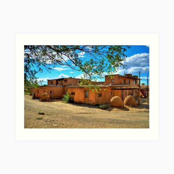 Taos Pueblo Life Art Print