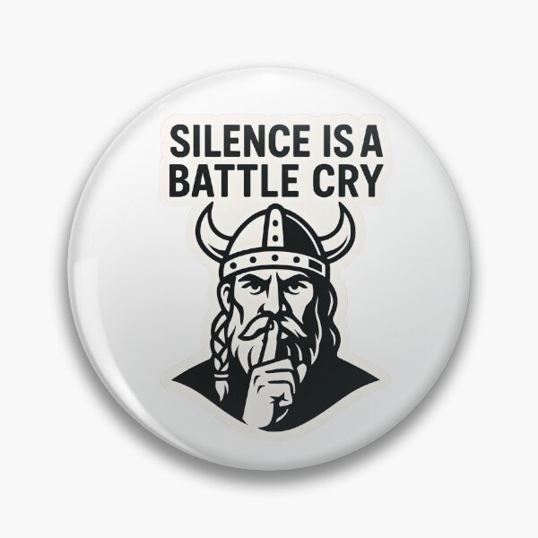 Artikelvorschau, Silence Is a Battle Cry – Viking Sticker Design entworfen und verkauft von NordicSmile.