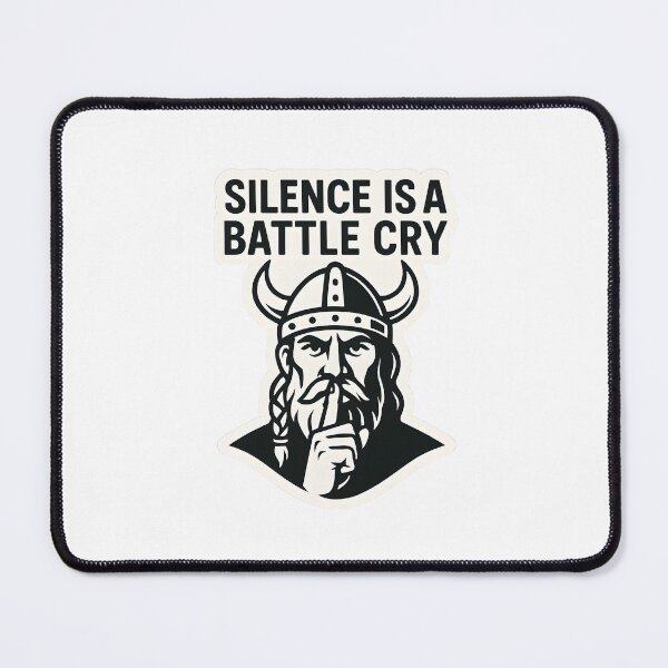 Artikelvorschau, Silence Is a Battle Cry – Viking Sticker Design entworfen und verkauft von NordicSmile.