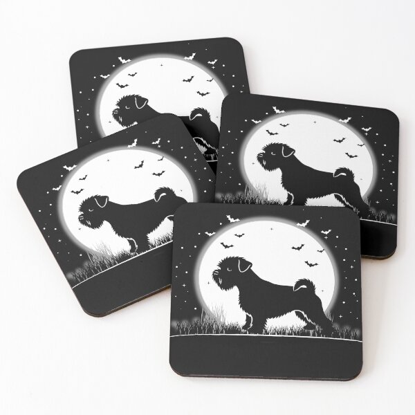 Item preview, Affenpinscher Dog – Halloween Moon Silhouette designed and sold by The Real Life Symphony.