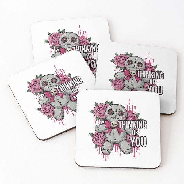 Item preview, Thinking of You Voodoo Doll with Roses Gothic Illustration designed and sold by Snifferius.